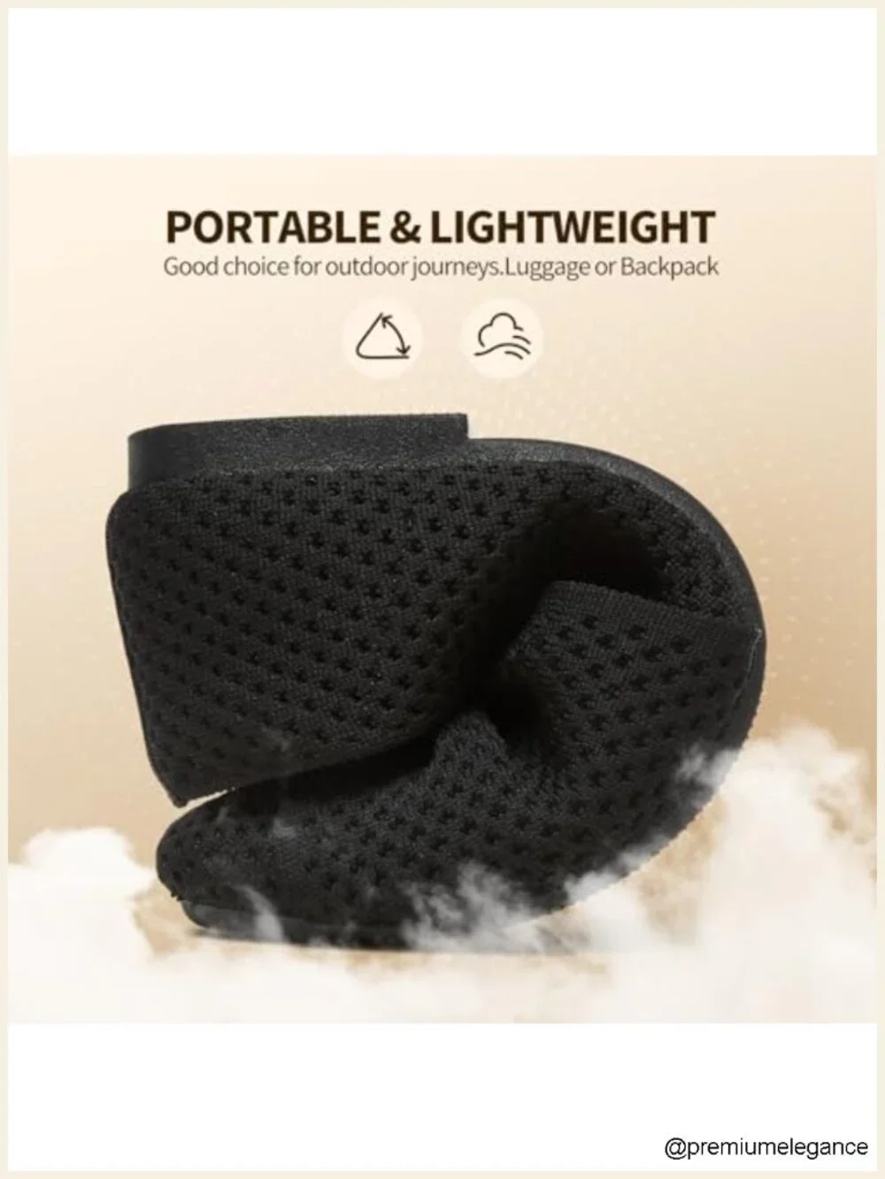 Chic Bow Flats Memory Foam Ballet Slip Ons Breathable Knit Round Toe